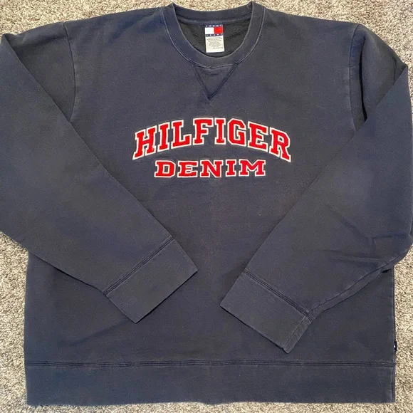 Tommy Hilfiger Shirts Mens Hilfiger Denim Sweatshirt Poshmark